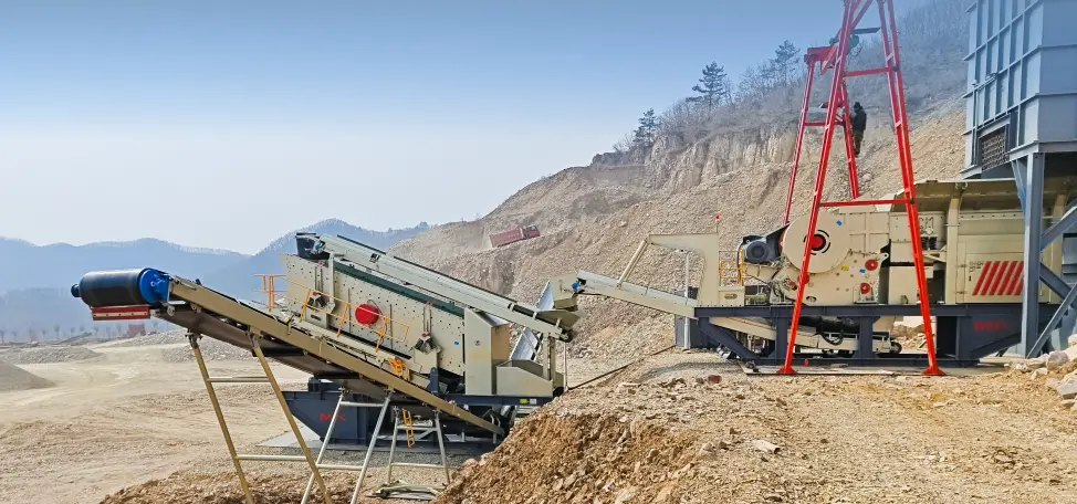 300t/h Silica Rock Portable Crushing Plant