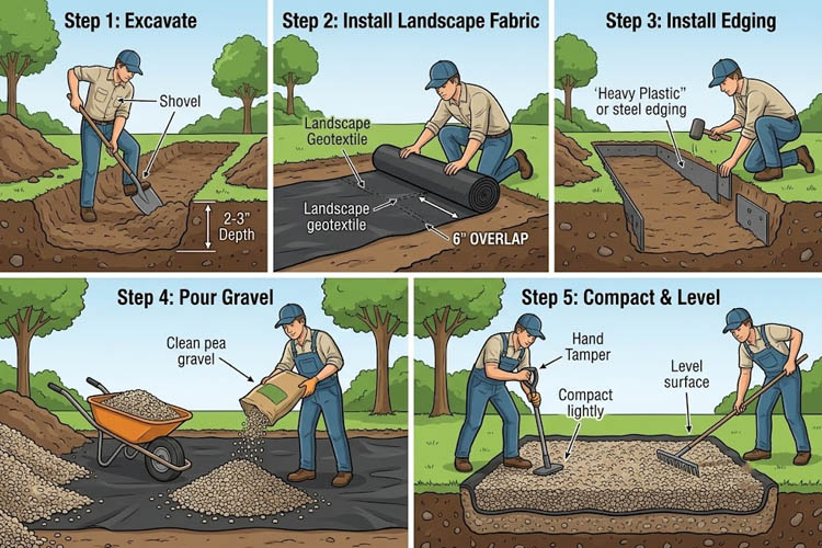 Pea Gravel Installation Guide