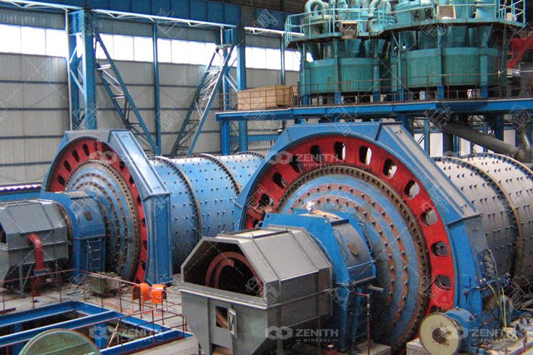 Efficiency of a Ball Mill