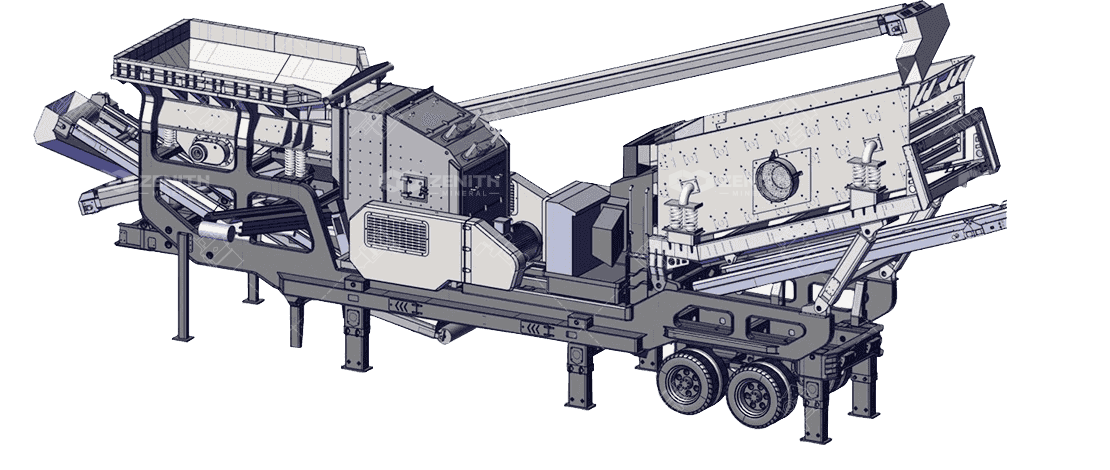 Composition of mobile crusher